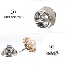 20 Stück elegante Manschettenknöpfe mit Perlmuttspitze für Herrenanzüge