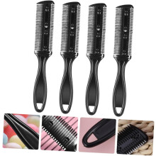 Double-sided Razor Comb for Hair Thinning Razor 4pcs Haircut Supplies Plastic