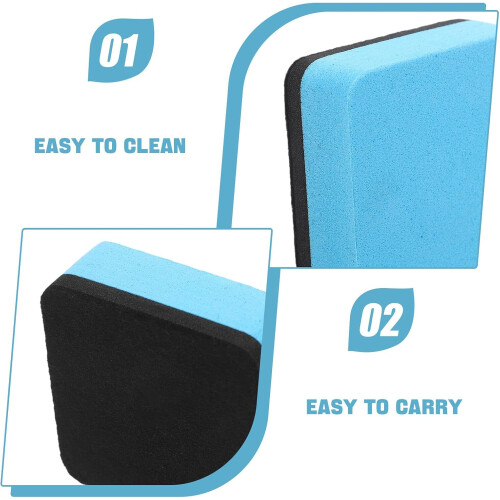 30pcs Mini Magnetic Whiteboard Eraser Pack Erasers secas da sala de aula 2