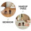 Set van 2 etherische olie diffusers van massief hout met dennenappeldesign 3