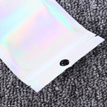 200pcs Plastic Jewelry Packing Bags Stylish Zipper Sealed Bags for Home Party Store Use Diamante
