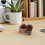 Set van 2 etherische olie diffusers van massief hout met dennenappeldesign 6