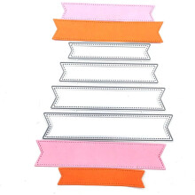 Metal Cutting Dies for Card Making Silver Stencils 4Pcs Set for DIY Scrapbooking Album Embossing Craft Decor