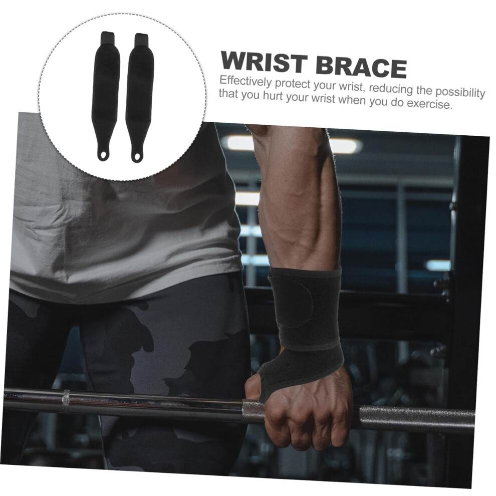 Hkhbjs 2Pcs Sports Wristband Fitness Wrist Support Brace For Weightlifting Hand Protection Washable Workout Wrist Stabilizer