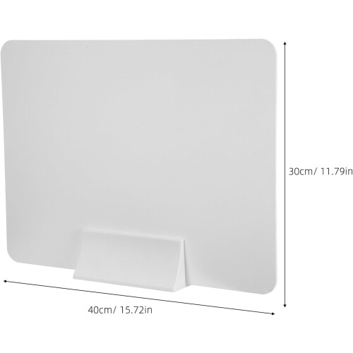 4sets Desktop Privacy Divider Screen PVC Office School Testing Partition Panel 1