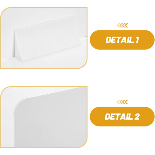 4sets Desktop Privacy Divider Screen PVC Office School Testing Partition Panel 2