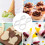 4pcs Stainless Steel Ice Cream Shape Cookie Molds DIY Biscuit Cutters Baking Tools Set 5