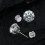 30Pcs Silicone Earring Backs Soft Flat Pad Stoppers for Pierced Ear Studs Anti-Lost Replacement Caps Suitable 5