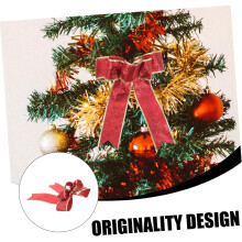 25er-Packung Schleifen aus Knotenband für Weihnachtskränze, Weihnachtsbaumschmuck und Geschenke