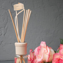 20 Aromatherapie-Stäbchen, 20 cm, aus Rattan, austauschbar, verteilen den Duft optimal