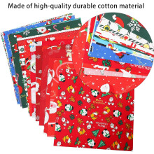 20-teiliges Set mit weihnachtlichen Baumwollstoffquadraten (25 x 25 cm) zum Selbernähen