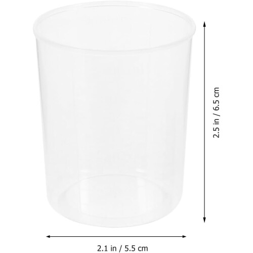 30-teiliges Set Messbecher aus lebensmittelechtem Kunststoff, 100-ml-Messbecher 1