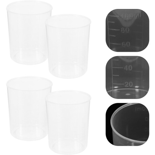 30-teiliges Set Messbecher aus lebensmittelechtem Kunststoff, 100-ml-Messbecher 2