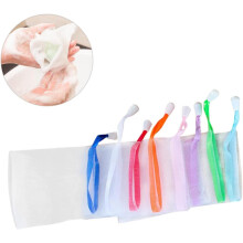 25pcs Handmade Soap Foaming Nets Nylon Drawstring Soap Saver Bags