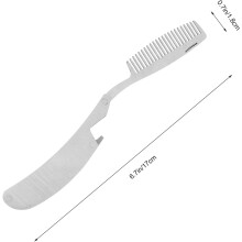 3 buc pieptene pentru bărbați, pieptene de coafură, perie de mustață, pliabilă, cu buzunar, pentru coafarea și îngrijirea bărbii