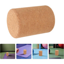 2 db nagy sűrűségű természetes parafából készült jógahenger 5x15 cm-es mini izommasszázs henger