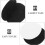 20 Pairs Self Adhesive Hook and Loop Dots Black Nylon and Polyester Multipurpose 3