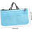 3pcs Portable Handbag Foldable Large Capacity Double Zipper Wash Bag 4