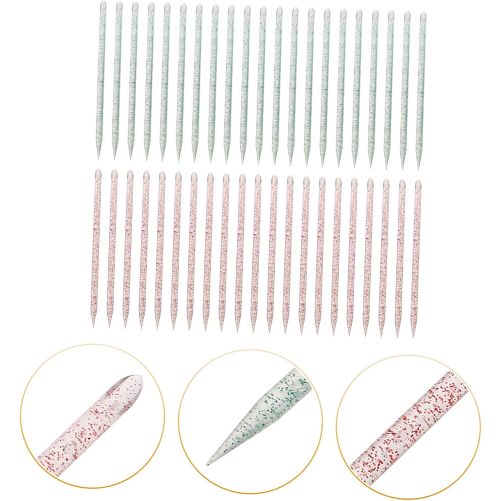 Hkhbjs 200Pcs Dual-Head Manicure Dotting Tool Nail Cleaning Rod Nail Art Accessories