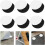 20 Pairs Self Adhesive Hook and Loop Dots Black Nylon and Polyester Multipurpose 8
