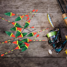 20 Stück Outdoor-Angelposen, verdickt, leuchtende Farben, robustes Angelzubehör