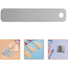 25pcs aço inoxidável metal em branco etiquetas de estampagem retangulo chaveiro em branco