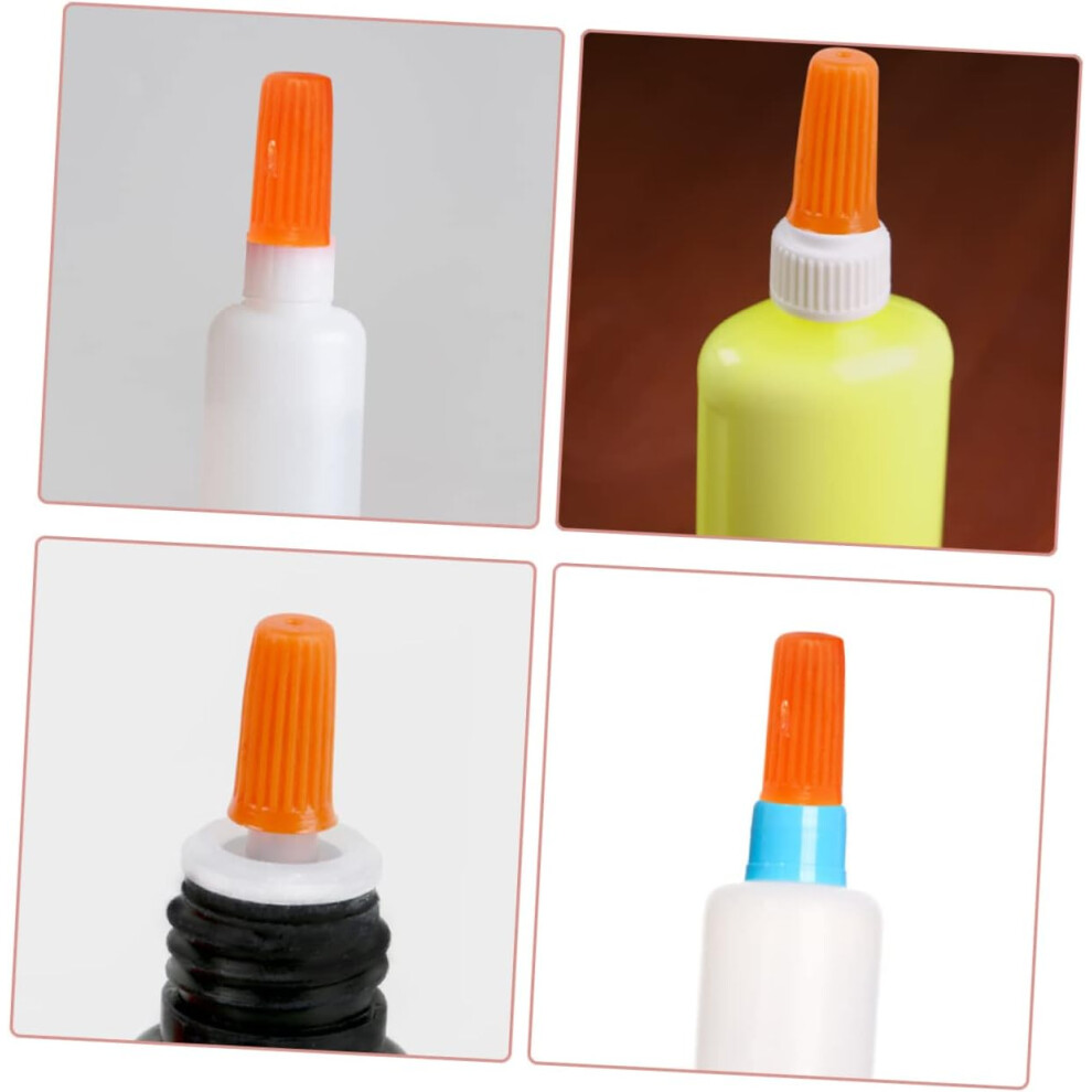 Hkhbjs 20Pcs Plastic Glue Bottle Pin For Eyelash Glue Bottle Piercing Tip Replacement Plug And Needles For Salon Supplies