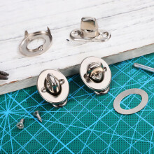20 set di bottoni a pressione in ferro zincato, robusti, con tenuta stabile e applicazione versatile, colore argento.