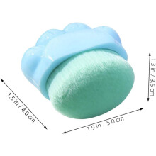 4-delige reisblushkwast in kattenklauwvorm, make-upborstel voor los poeder, schattige applicator voor dagelijks gebruik