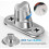 20 Sets Snap Fasteners Press Studs Galvanized Iron Metal Sturdy Sturdy Hold Versatile Application Silver 1