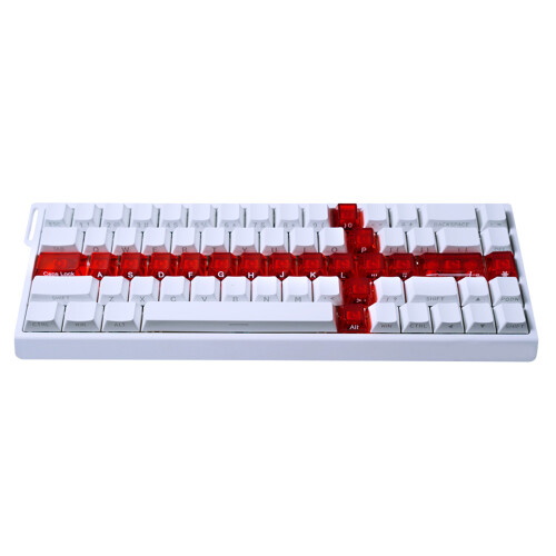 Clear Side Printed Unique Art Keycaps 19-Key For Gaming-Red