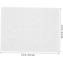 20 fogli di adesivi in gel per unghie, biadesivi, ideali per nail art e accessori per la decorazione delle unghie.