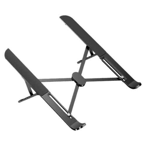 Laptopstandaard met meerdere hoeken, constructie van-Zwart