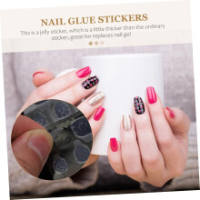 20 vellen Jelly Stickers, dubbelzijdige zelfklevende nagelstickers voor nail art tips en accessoires