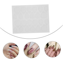 20 ark geléklistermärken självhäftande nagellimklistermärken dubbelsidiga för nagelkonsttipstillbehör
