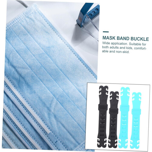 Ear Rope Buckle and Extender 20pcs Set Adjustable Silicone Non-slip Strap Hooks