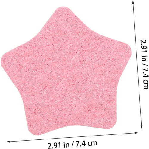 Natural comprimido em forma de estrela maquiagem almofadas de algodão 25pcs 1