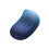 Soft Silicone Wrist Support Mouse Pad With-moonlightBlue 1