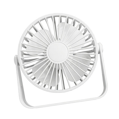 USB Desktop Fan Lightweight Adjustable Summer Electric-White
