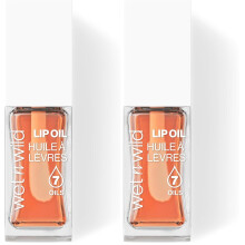 wet n wild Lip Oil - Lightweight, Non-Sticky, Hydrating & Nourishing Formula with Marula & Jojoba Oils, Vegan & Cruelty-Free - Orange Blossom 2Pack