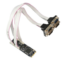 Fast Speed M.2 B+M Key to RS422 RS485 Converter Card 4 Port Fast
