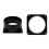 Plastic Air Duct Connectors Flange Panel Replacement-Black 2 1