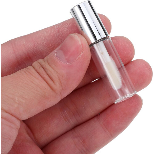 30 τεμάχια μίνι σωληνάρια lip gloss 1,2 ml κενά επαναγεμιζόμενα δοχεία κραγιόν με ράβδο 2