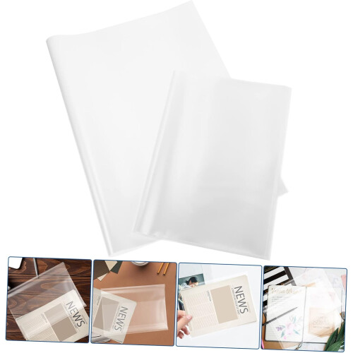 20 pezzi di copertine protettive impermeabili spesse per libri formato A5, ideali per proteggere quaderni e libri. 2