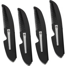 20pcs Hair Comb Portable Mustache Combs Folding Pocket for Men Beard Care Grooming Accessory