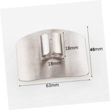 Lot de 3 protège-mains pour couteaux, couvre-doigts, protection anti-coupure en acier inoxydable