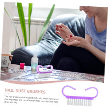 30 spazzolini portatili per la pulizia delle unghie, in plastica, di piccole dimensioni, ideali per la manicure.