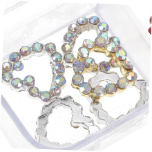 30 strass a forma di cuore per unghie, decorazioni per nail art fai da te con cristalli