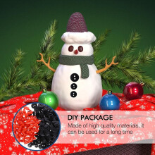 Kit de 260 accesorios para muñecos de nieve, manualidades DIY, suministros para decorar muñecos de nieve navideños, botones hechos a mano