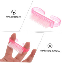 Set de perii de unghii cu două fețe, 20 de bucăți, instrumente de curățare a manichiurii din plastic